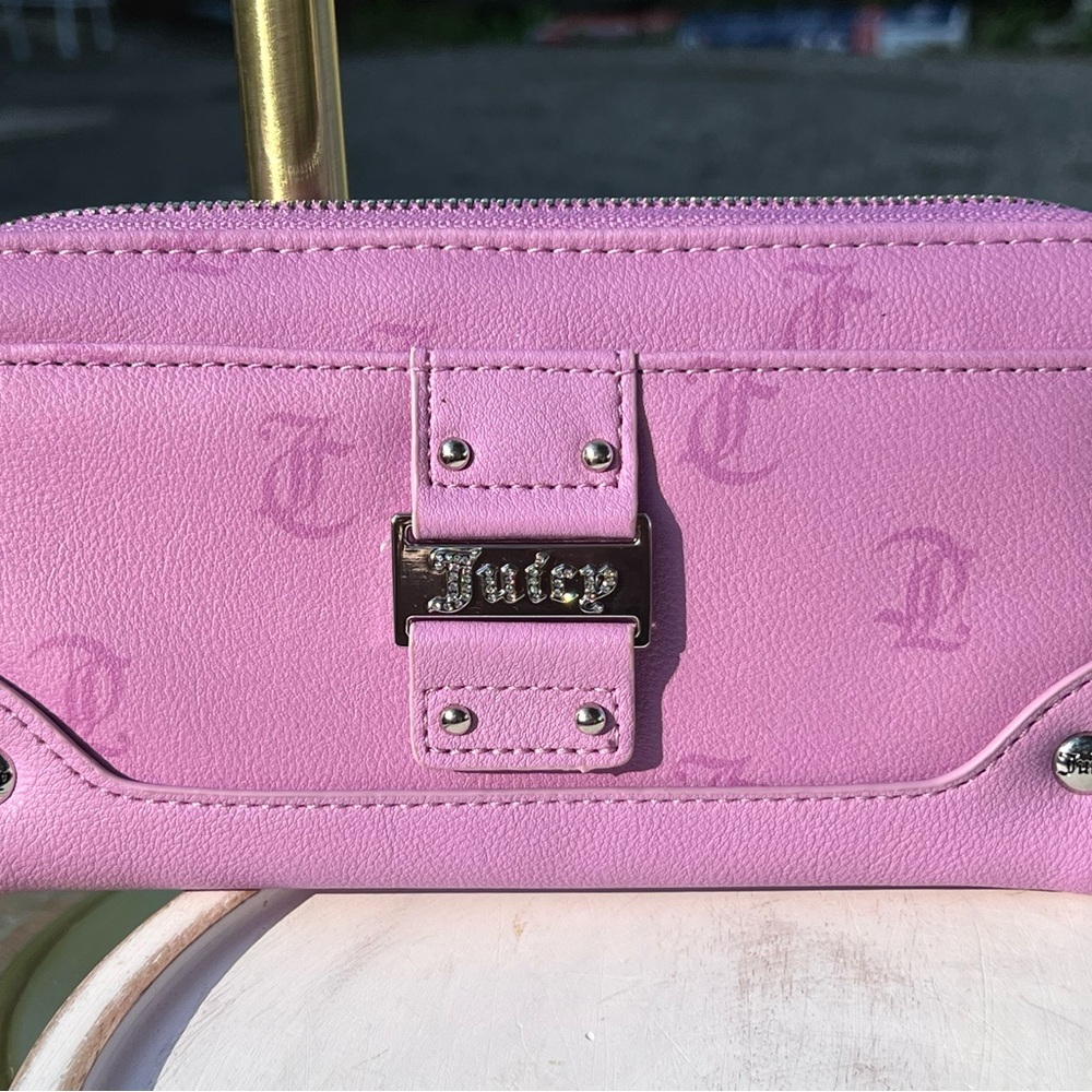 Y2Cute Large Zip Around Juicy Couture Wallet Violet Tulle